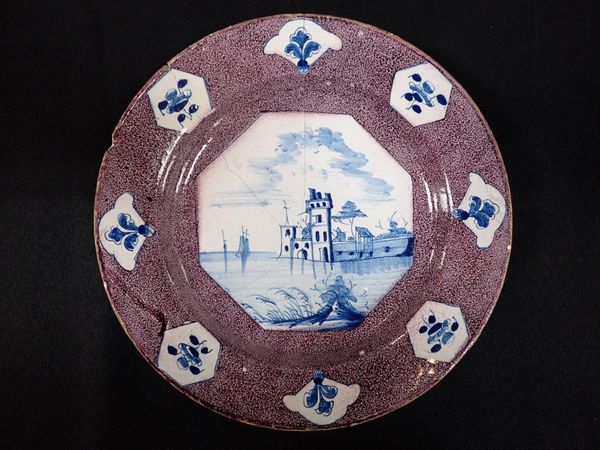 A DELFT MANGANESE GROUND PLATE