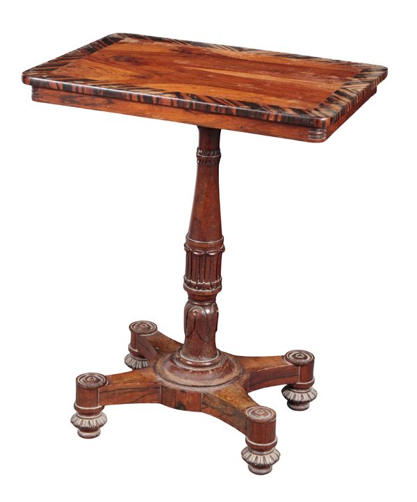 A WILLIAM IV ROSEWOOD OCCASIONAL TABLE IN THE MANNER OF GILLOWS