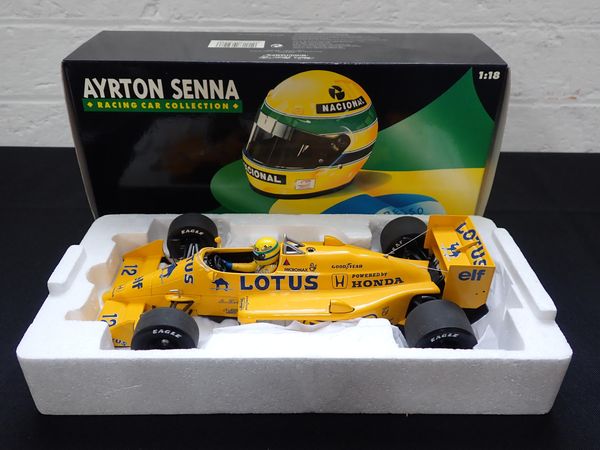 AYRTON SENNA: A MINCHAMPS F1 CAR MODEL - LOTUS RENAULT 99T