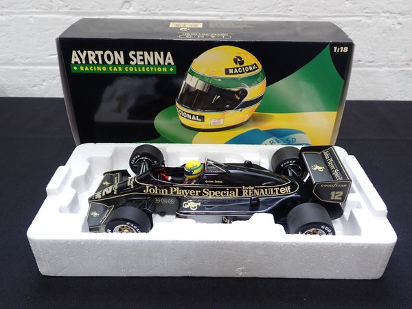 AYRTON SENNA: A LANG F1 CAR MODEL - LOTUS RENAULT 97T