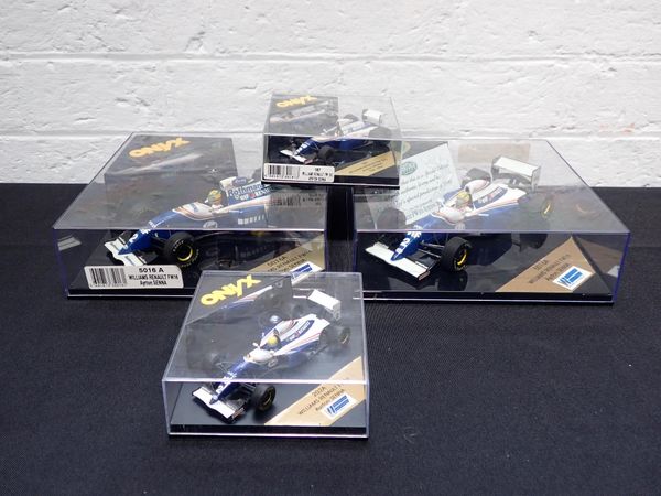 AYRTON SENNA: FOUR ONYX F1 CAR MODELS