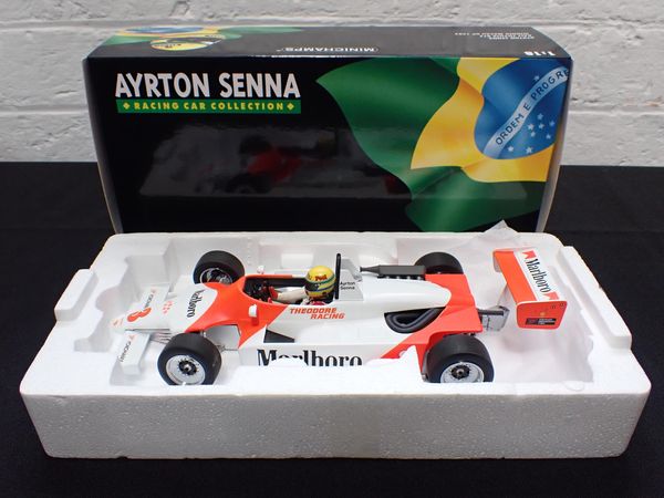 AYRTON SENNA: A MINICHAMPS F1 CAR MODEL - RALT TOYOTA RT3