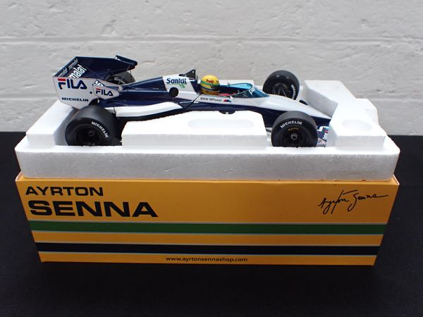 AYRTON SENNA: A MINICHAMPS F1 CAR MODEL - BRABHAM BMW BT52B