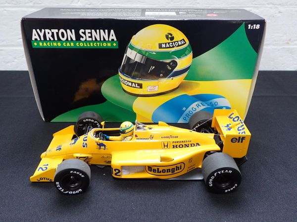 AYRTON SENNA: A MINICHAMPS F1 CAR MODEL - LOTUS HONDA 99T