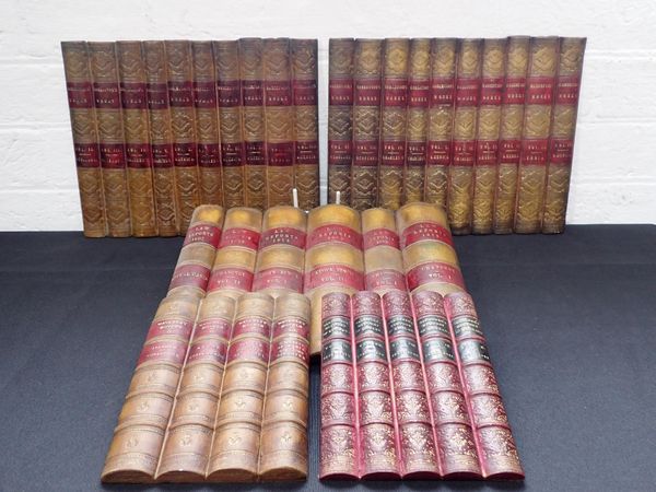 A QUANTITY OF FAUX BOOK SPINE PANELS