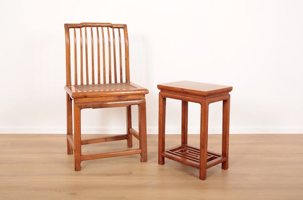 TWO PIECES OF HARDWOOD CHINESE FURNITURE