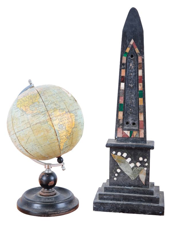 AN ASHFORD MARBLE OBELISK