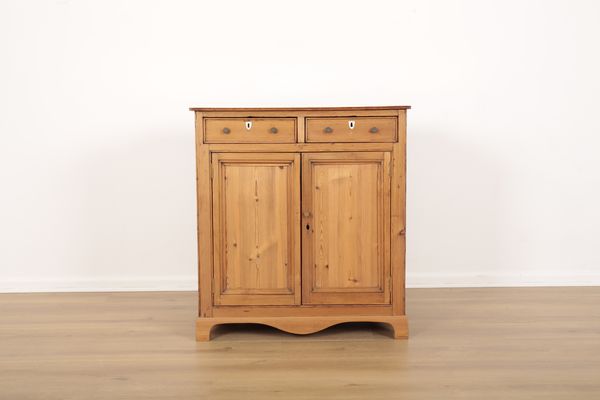 A VICTORIAN PINE CABINET