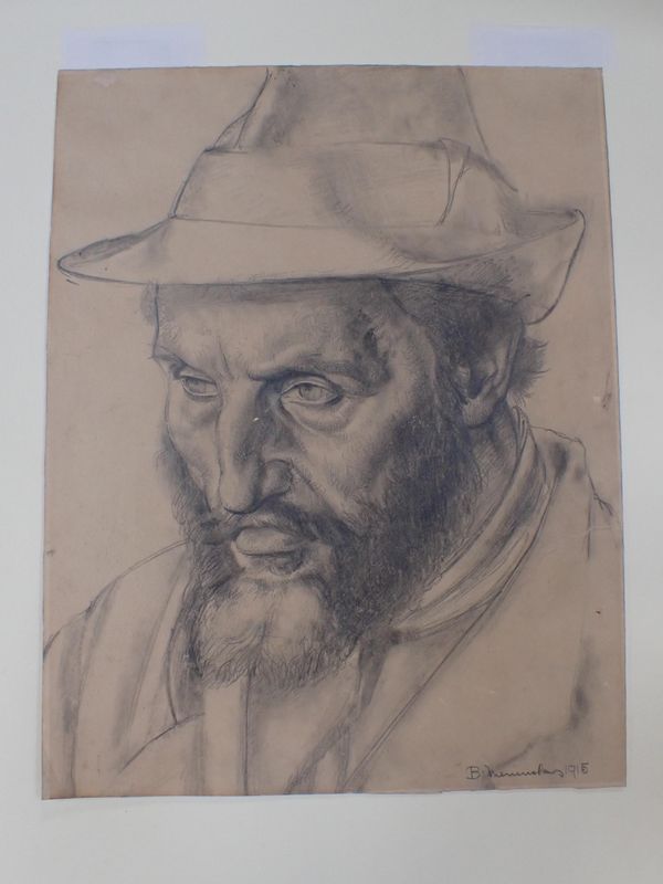 BERNARD MENINSKY, 1891-1950: BEARDED MAN WITH HAT