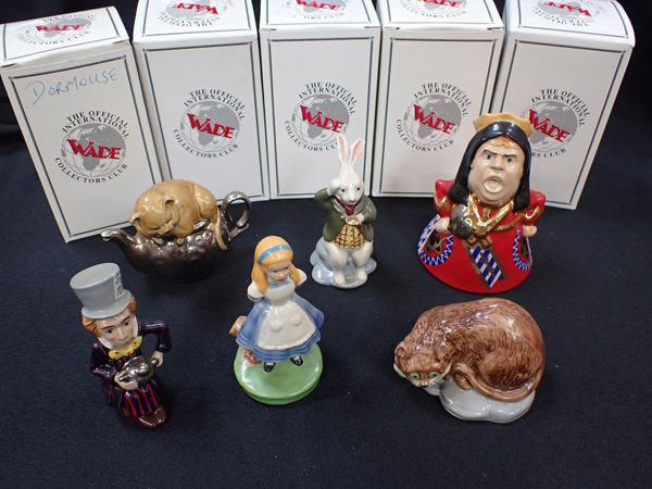 SIX WADE 'ALICE IN WONDERLAND' FIGURES