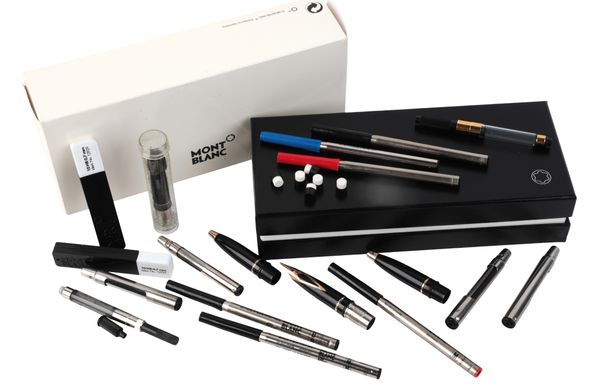 A SELECTION OF MONT BLANC BALL PEN REFILLS