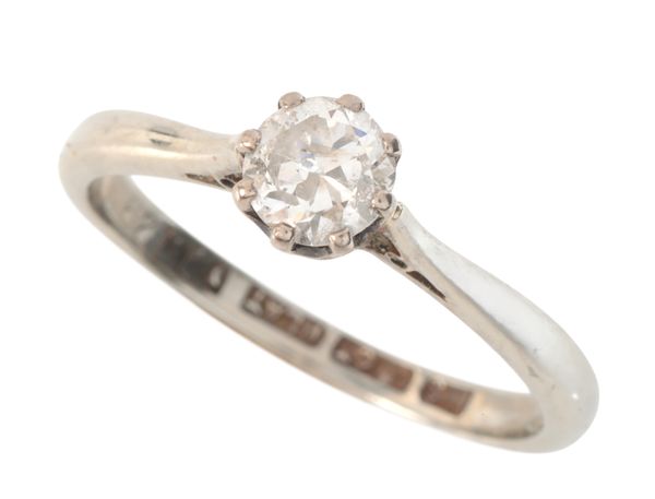 A DIAMOND SOLITAIRE RING