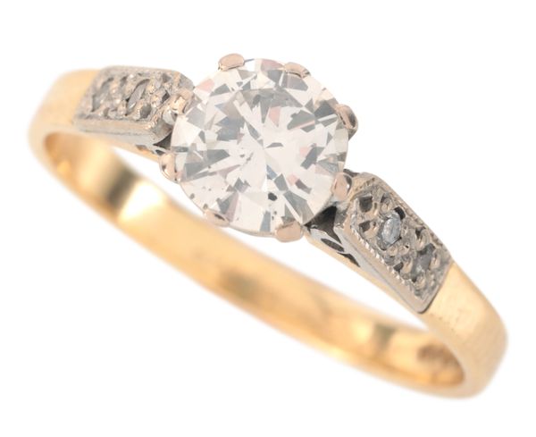 A DIAMOND SOLITAIRE RING