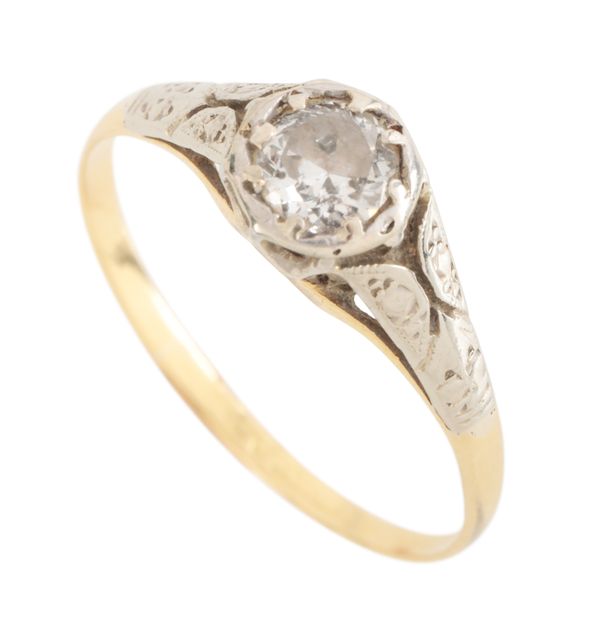 A DIAMOND SOLITAIRE RING