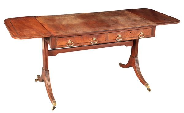 A REGENCY MAHOGANY SOFA TABLE