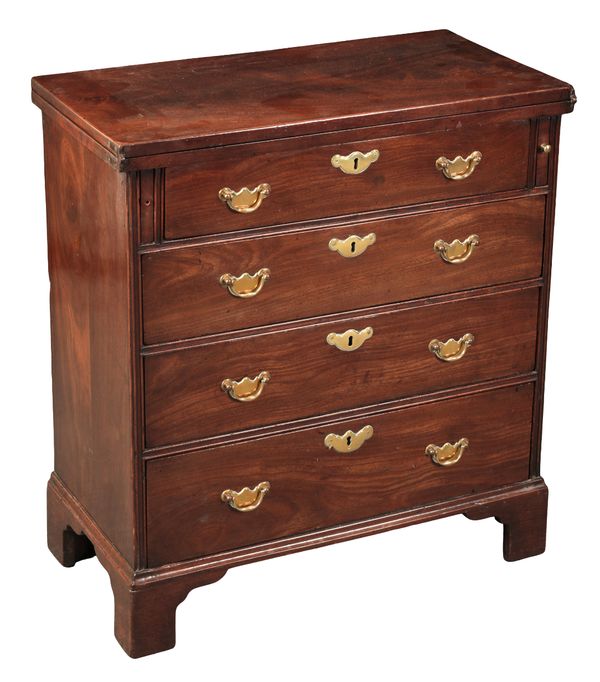 A GEORGE II MAHOGANY BACHELOR'S CHEST