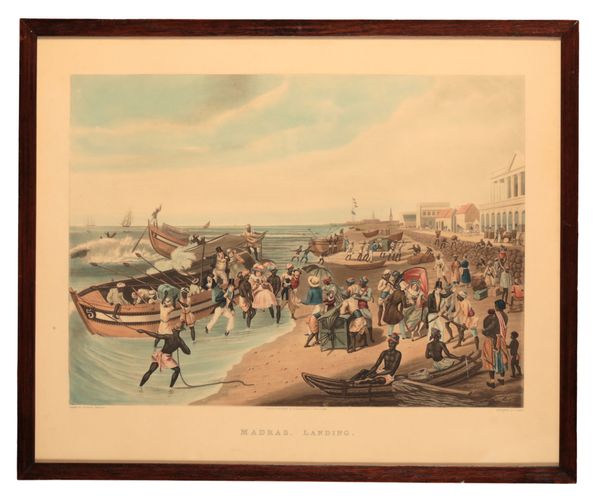 CHARLES I HUNT (1803-1877) AFTER SIR JAMES BUTLER EAST 'Madras, Landing' and 'Madras, Embarking'