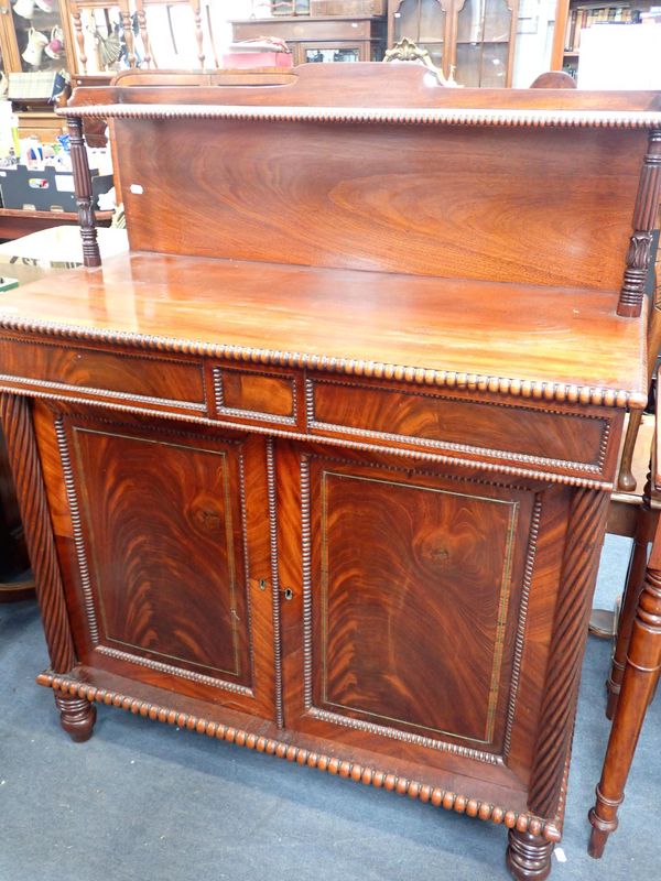 A REGENCY MAHOGANY CHIFFONIER