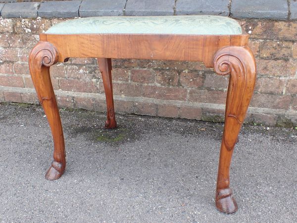 AN 18th CENTURY WALNUT STOOL