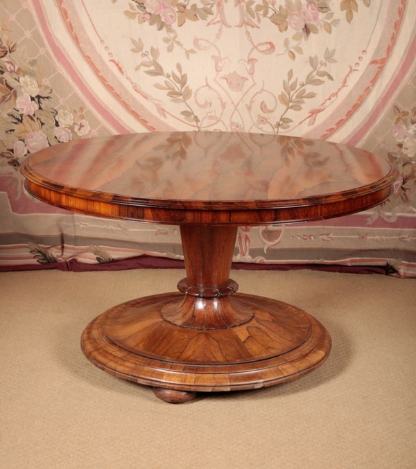 A WILLIAM IV ROSEWOOD CENTRE TABLE