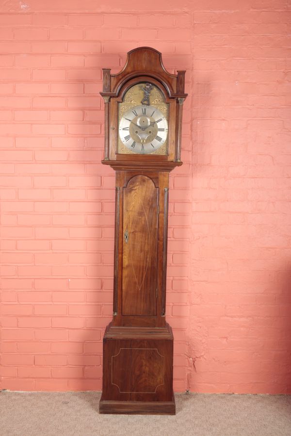 A GEORGE III WALNUT LONGCASE CLOCK BY WILLIAM WADY, TWICKENHAM