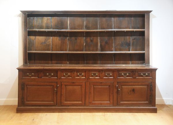 AN OAK DRESSER