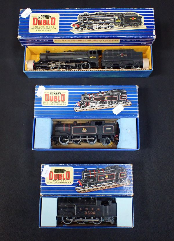 HORNBY DUBLO LOCOMOTIVES BLUE BOXES