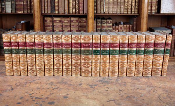 ALISON, ARCHIBALD: 'HISTORY OF EUROPE ... FRENCH REVOLUTION TO THE RESTORATION OF THE BOURBONS'