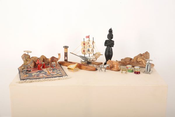 A PAIR OF GILT POTTERY CUPIDS