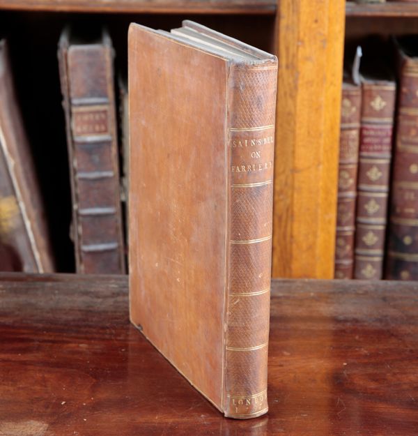 DE SAINBEL, CHARLES VIAL: 'ELEMENTS OF THE VETERINARY ART'