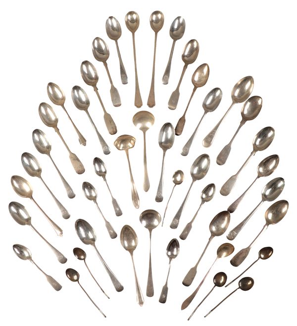 A LARGE QUANTITY OF SILVER TEASPOONS