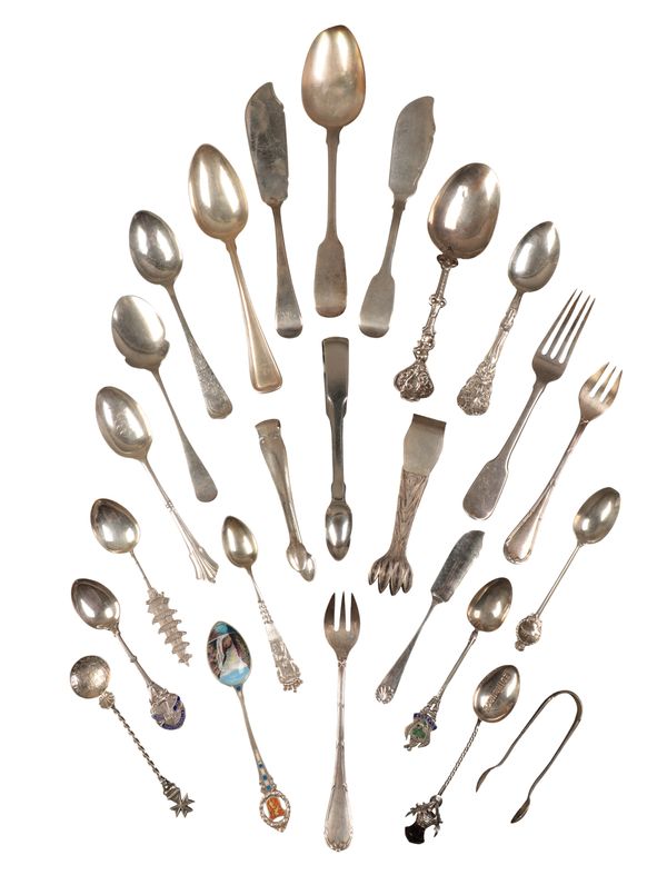 A QUANTITY OF SILVER FLATWARE