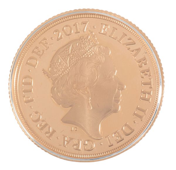 A 2017 QUEEN ELIZABETH II GOLD SOVEREIGN