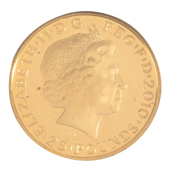 THE ROYAL MINT: A 'LONDON 2021 GOLD SERIES' CITIUS MERCURY' £25 GOLD PROOF COIN
