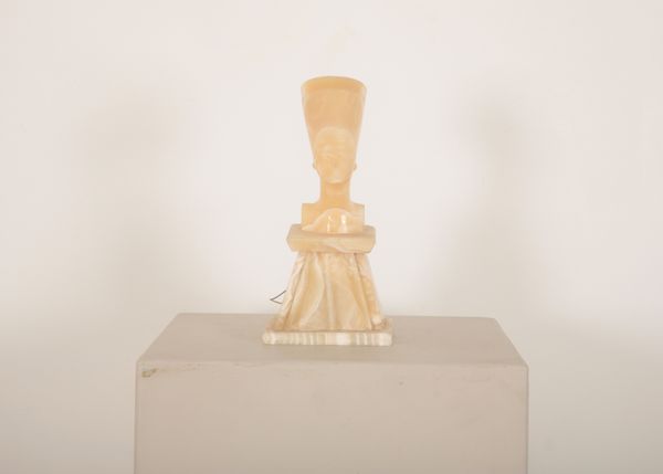 AN ONYX LAMP OF NEFERTITI