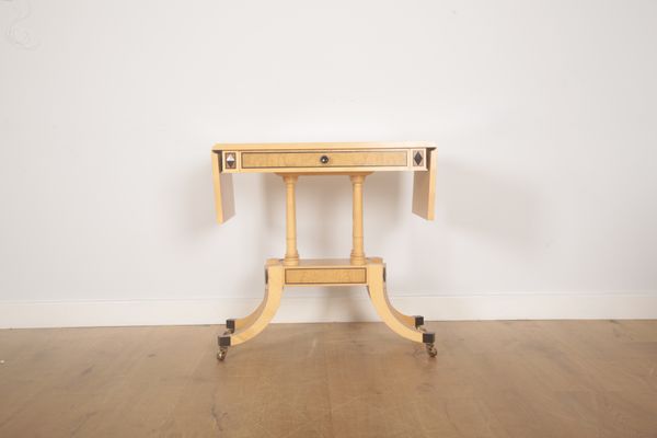 LINLEY: A SYCAMORE SOFA TABLE