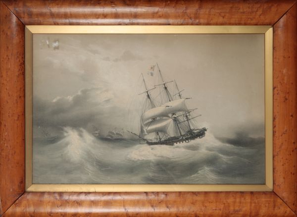 ENGLISH SCHOOL, 19TH CENTURY 'The French Corvette 'Fortune' running before the wind'