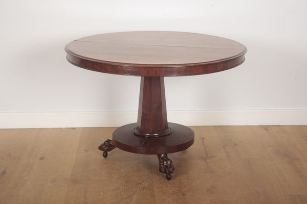 A VICTORIAN MAHOGANY BREAKFAST TABLE