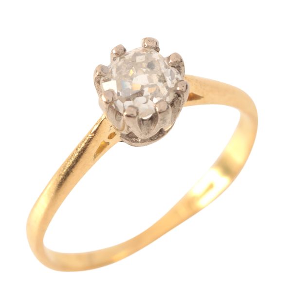 A DIAMOND SOLITAIRE RING