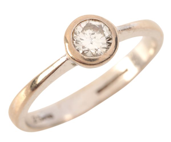 A DIAMOND SOLITAIRE RING