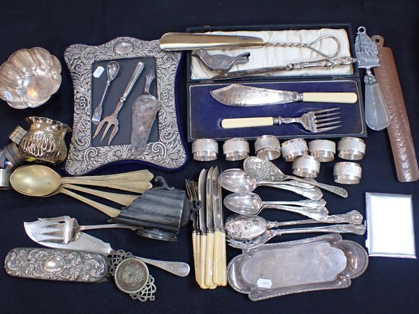 A QUANTITY OF SILVER-PLATED WARE