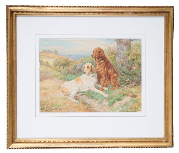BASIL BRADLEY (1842-1904) Two retrievers