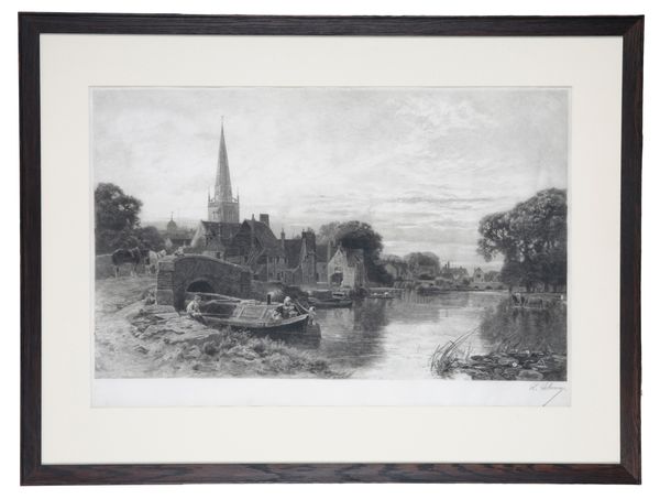 L VALMON AFTER GEORGE VICAT COLE (1833-1893) Abingdon townscape