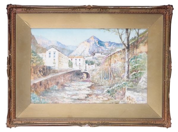 MICHELE CAPUANO (20TH CENTURY) Alpine landscape