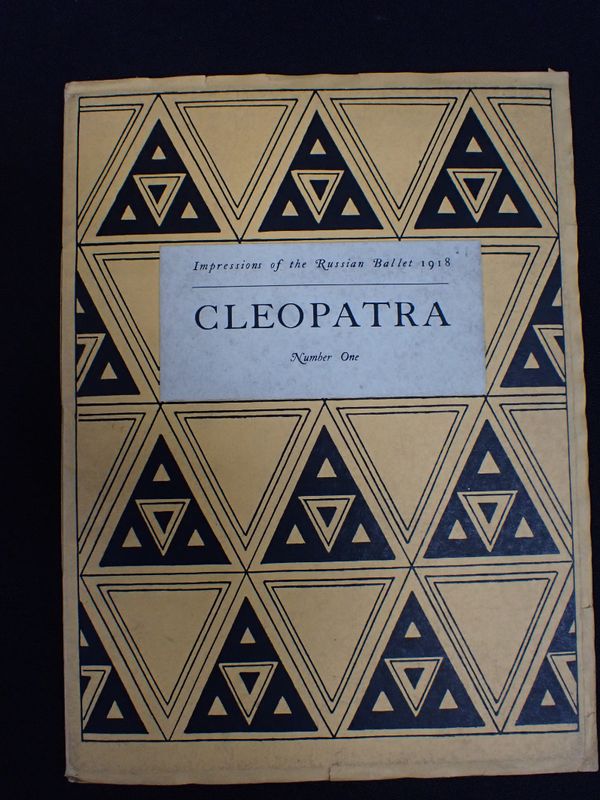 CYRIL. W. BEAUMONT: 'IMPRESSIONS OF THE RUSSIAN BALLET, 1918, CLEOPATRA'