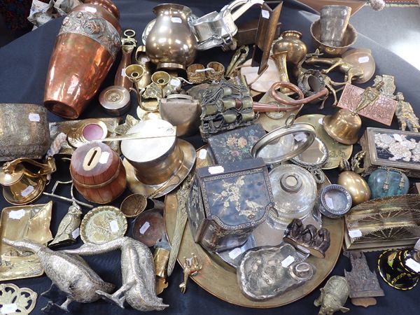 A COLLECTION OF METAL WARE