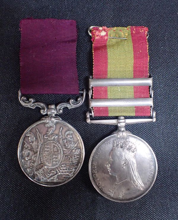 VICTORIAN AFGHAN MEDAL WITH TWO BARS