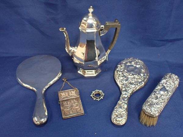 EDWARD VII SILVER COFFEE POT