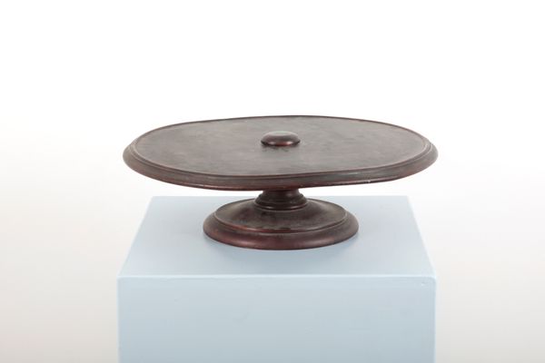 A LARGE COUNTRY HOUSE MAHOGANY LAZY SUSAN