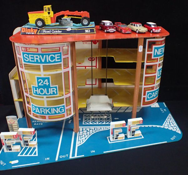 A FOUR STOREY TOY PARKING GARAGE